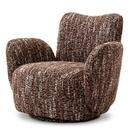 Swivel Chair Merida bouclé sonata red