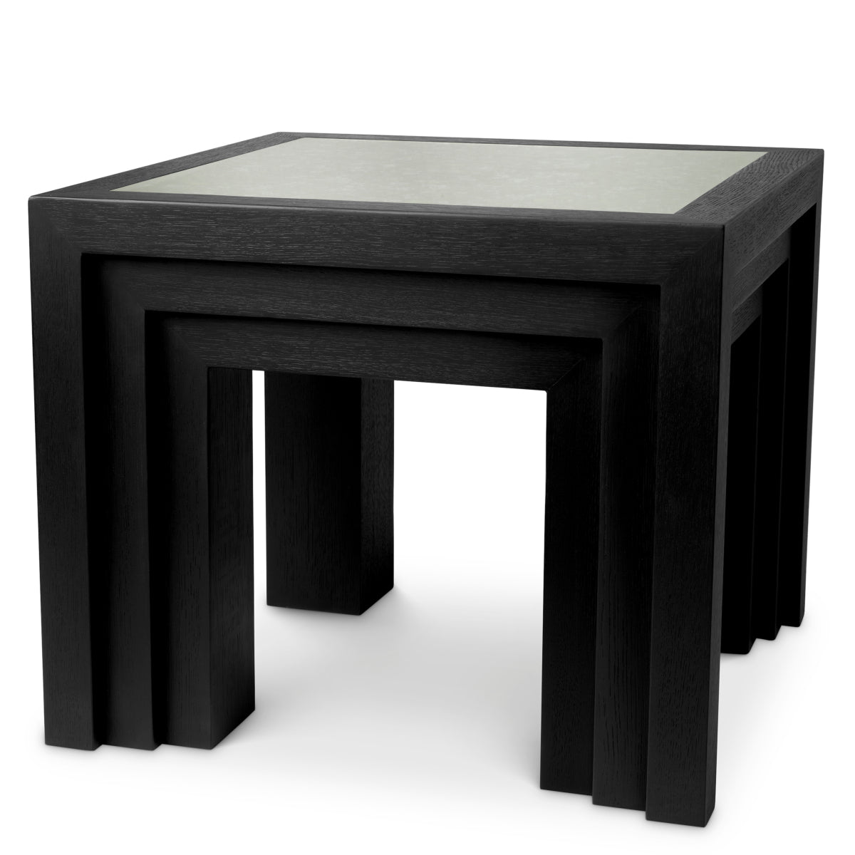 Side Table Metropolitan black open grain veneer