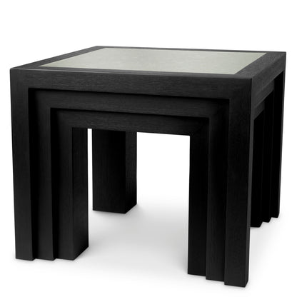 Side Table Metropolitan black open grain veneer