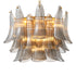 Chandelier Amun brushed brass finish smoke glass