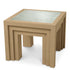 Side Table Metropolitan natural oak open grain veneer