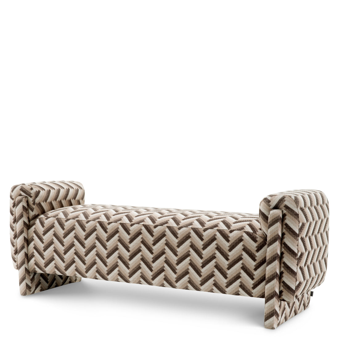 Bench Del Vale chevron brown