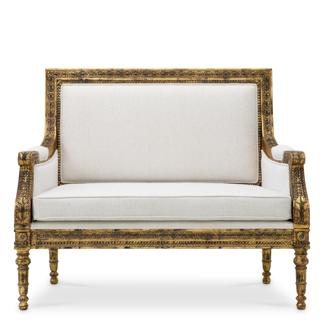 Chair Georges Jacob gold finish sentier cream