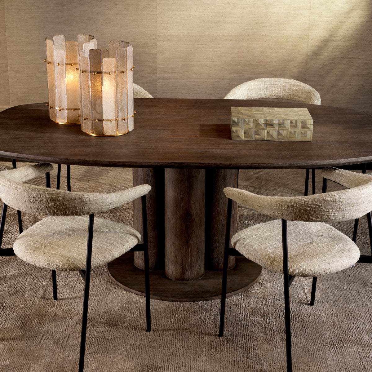 Dining Table Westwood silverstone oak veneer