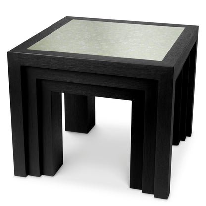 Side Table Metropolitan black open grain veneer