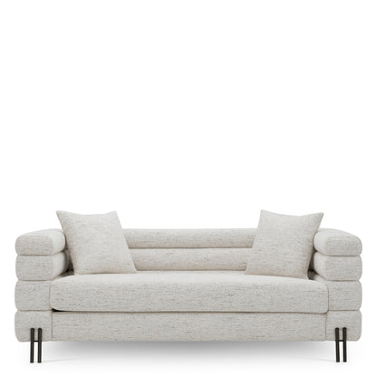 Sofa York S seashell off-white bronze finish