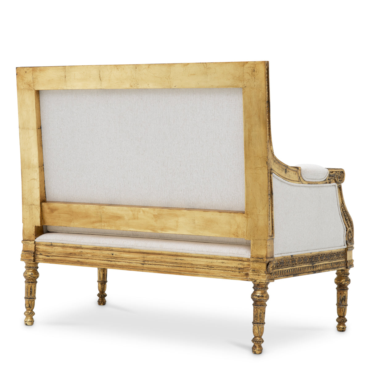 Chair Georges Jacob gold finish sentier cream